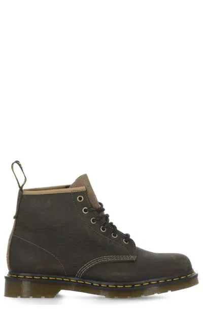 Dr. Martens' Dr. Martens Round Toe Ankle Boots In Green