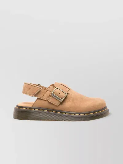 Dr. Martens' Jorge Ii Nubuck Mules In Beige