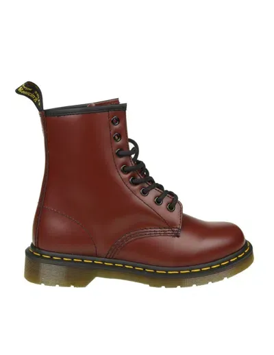 Dr. Martens' Dr. Martens Leather Boot In Red