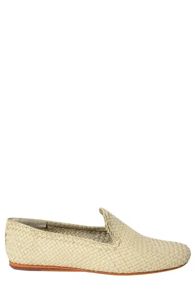 Dragon Diffusion Damas Flat Shoes In Beige