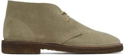 Drake's Beige Clifford Desert Boots In 300 Sand Suede