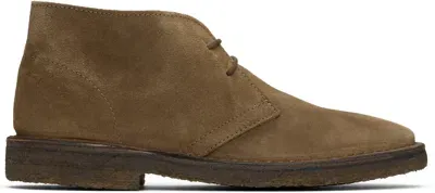 Drake's Crosby Suede Chukka Boots In Brown