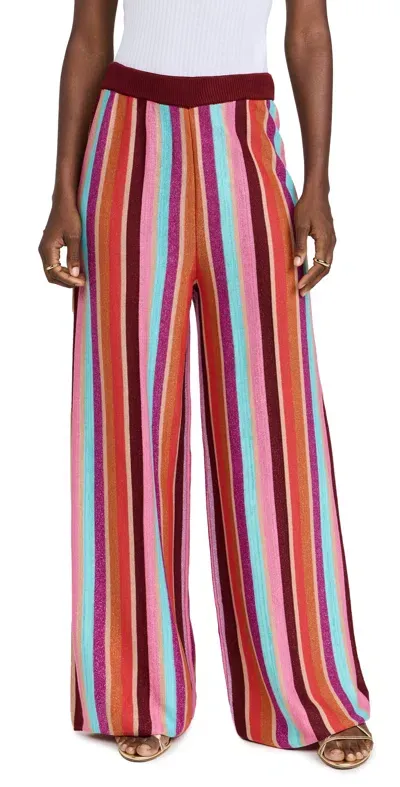 Dress To Magic Stripe Knit Pants Magic Print