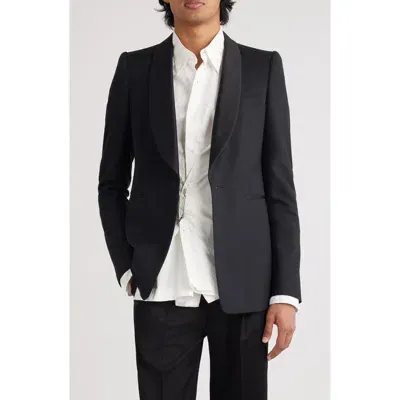 Dries Van Noten Baylors Wool & Silk Dinner Jacket In Black 900