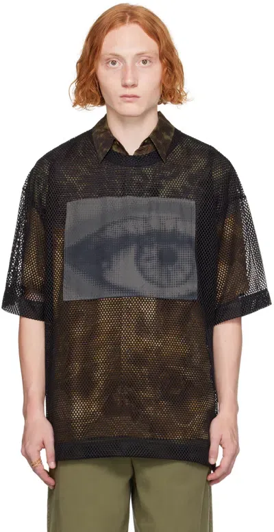 Dries Van Noten Black Patch T-shirt In 900 Black