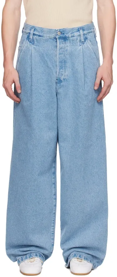 Dries Van Noten Blue Wide Jeans