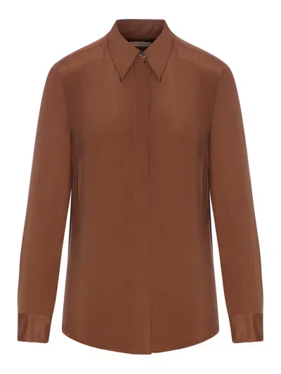 Dries Van Noten Chowy Shirt In Brown