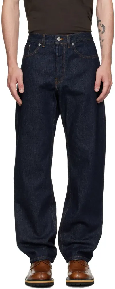 Dries Van Noten Indigo Straight-leg Jeans In 507 Indigo