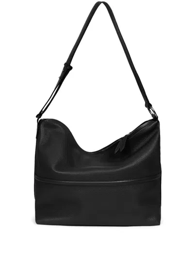 Dries Van Noten Leather Shoulder Bag In Black