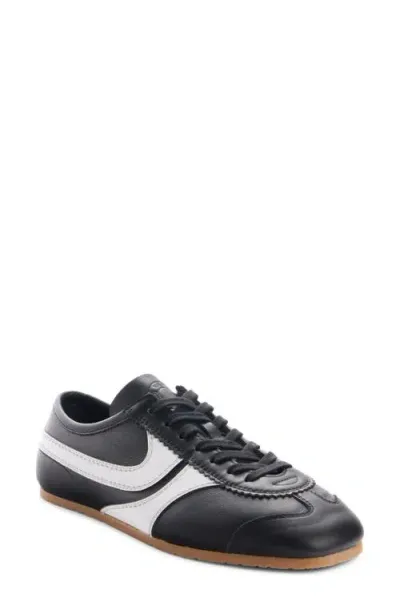 Dries Van Noten Leather Sneaker In Black