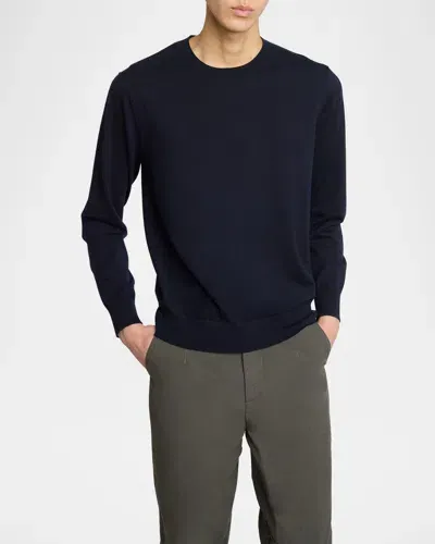 Dries Van Noten Men's Murton Wool Sweater In Navy