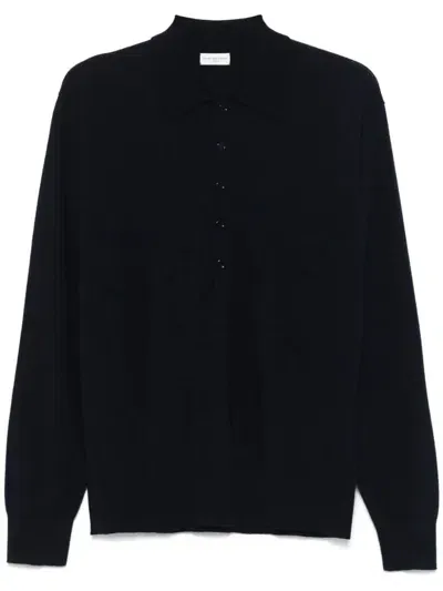 Dries Van Noten Polo In Navy