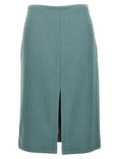 Dries Van Noten Shelda Skirt In Blue