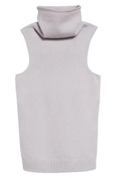 Dries Van Noten Teenage Sleeveless Wool Turtleneck In Cement