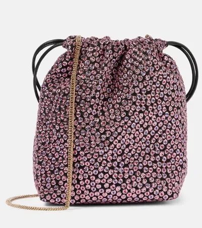 Dries Van Noten Small Embellished Crossbody Bag In Pink