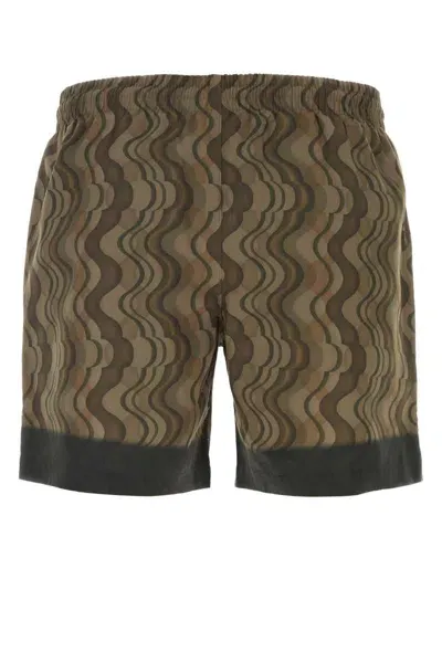 Dries Van Noten Printed Nylon Swimming Shorts