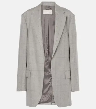 Dries Van Noten Wool Blazer In Grey