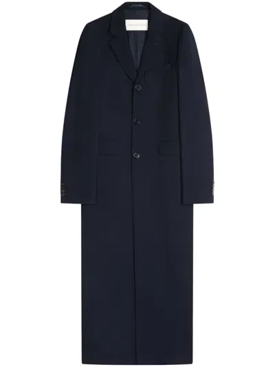 Dries Van Noten Wool Coat In Blue