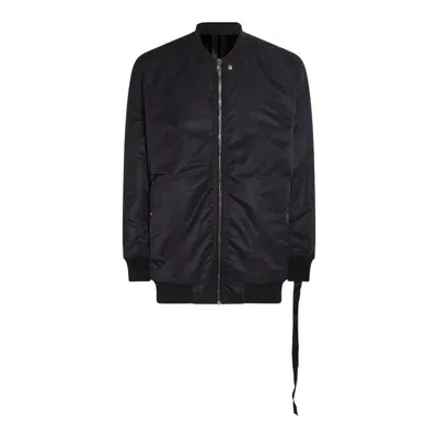 Drkshdw Back Nylon Bomber Jacket In Black