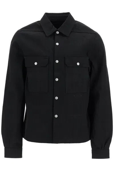 Drkshdw Denim Overshirt In Black