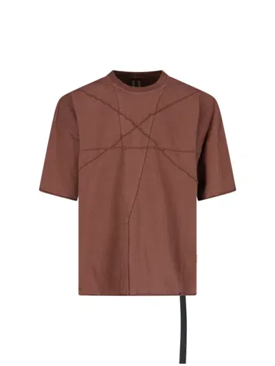 Drkshdw Jumbo T-shirt In Brown