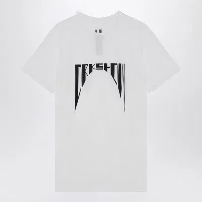 Drkshdw Large White Jersey T-shirt With Logo