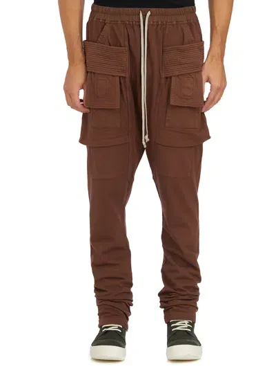 Drkshdw Pantaloni Creatch Cargo Drawstring Terra In Brown