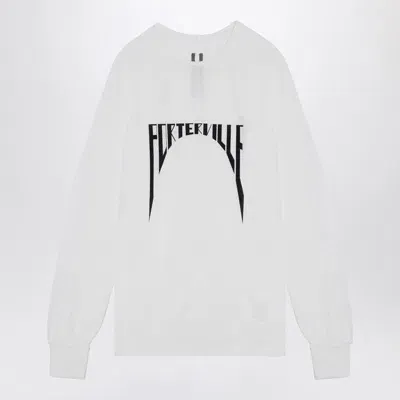 Drkshdw White Level Ls T T-shirt