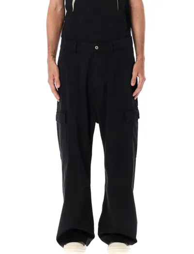 Drkshdw Wide-leg Cargo Trousers In Black