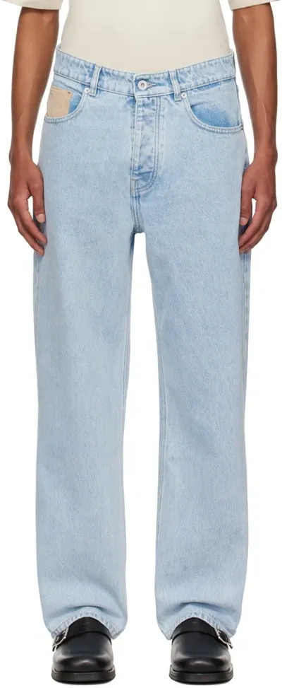 Drôle De Monsieur Blue 'le Jean Délavé' Jeans In Light Blue