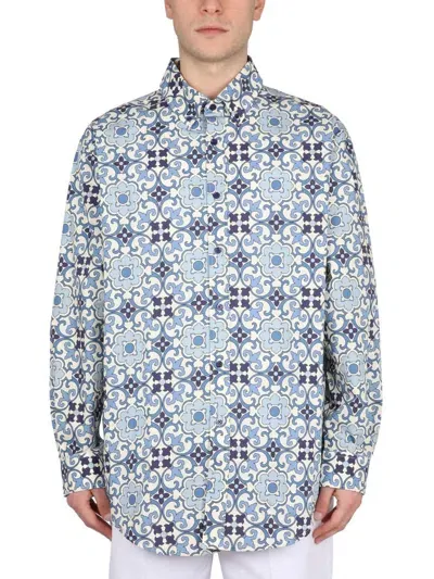 Drôle De Monsieur Faience Shirt In Blue