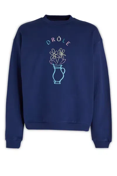 Drôle De Monsieur Sweatshirt Drole De Monsieur Men Color Blue