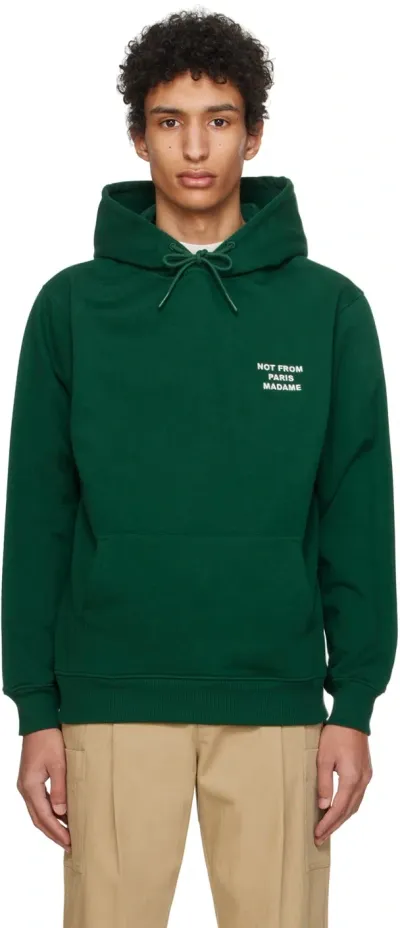 Drôle De Monsieur グリーン Le Hoodie Slogan フーディ In Green