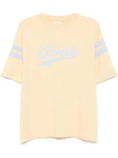 Drôle De Monsieur Le Drôle Sport T-shirt In Neutrals