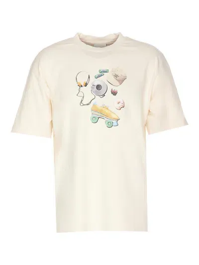 Drôle De Monsieur Le Soiree T-shirt In Cream