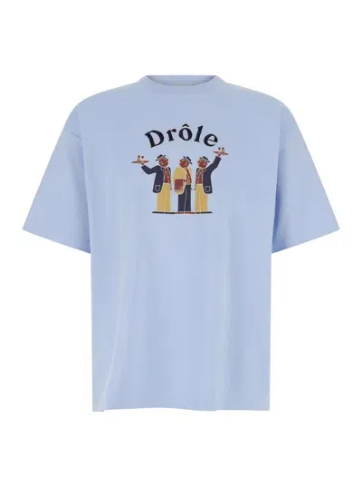 Drôle De Monsieur Le T-shirt Crillon In Blue