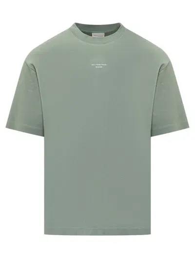 Drôle De Monsieur T-shirt With Logo In Green