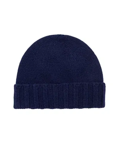 Drumohr Blue Beanie In Black