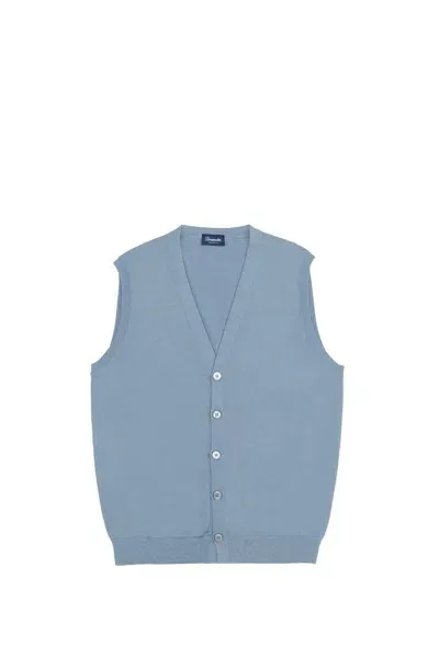 Drumohr Gilet In Clear Blue