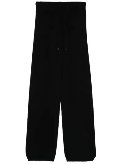 Drumohr Knitted Trousers In Black