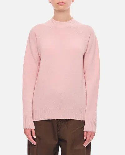 Drumohr Long Sleeves Crewneck Sweater In Pink