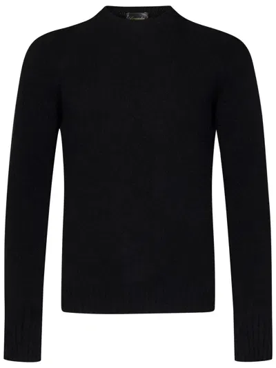 Drumohr Cashmere Crewneck Pull In Azul