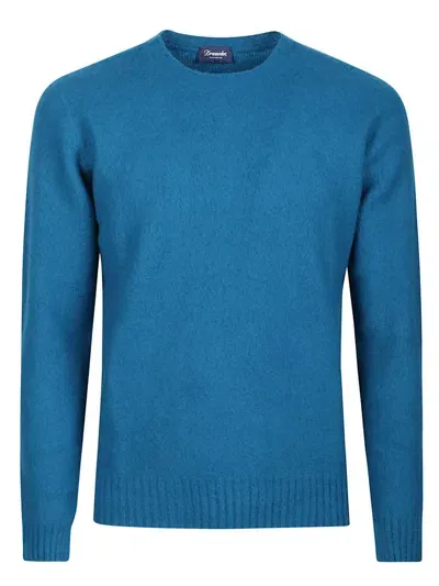 Drumohr Round Neck Sweater In Blue