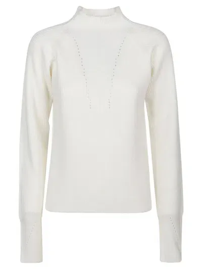 Drumohr Turtle Neck Sweater In White