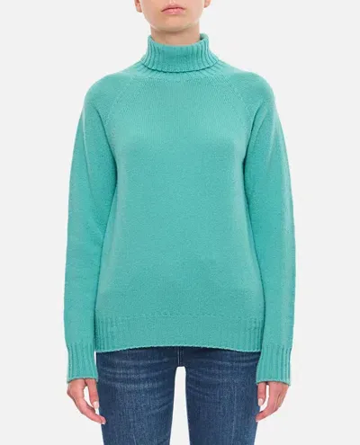 Drumohr Turtleneck Sweater In Blue