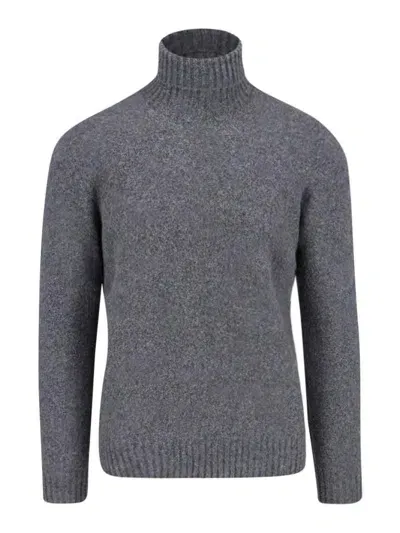 Drumohr Turtleneck Sweater In Grey