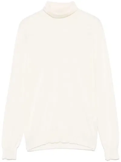 Drumohr Turtleneck Sweater In White