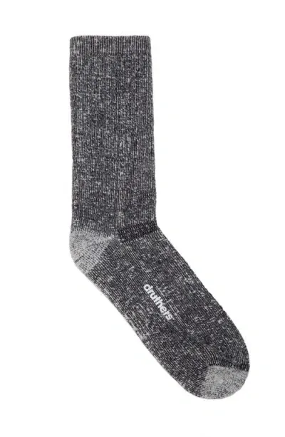 Druthers Nyc Merino Wool House Sock In Gray