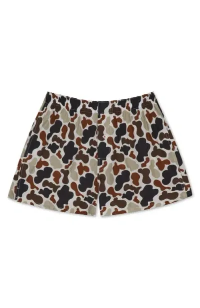 Druthers Nyc Organic Cotton Duck Camo Boxer Short In Cow