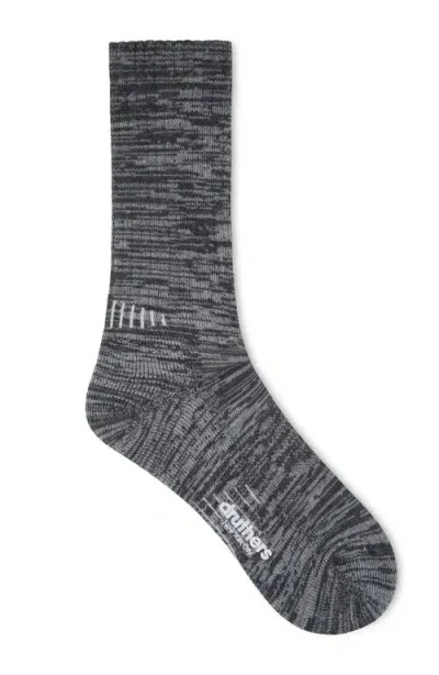 Druthers Nyc Vivo Merino Wool Function Melange Boot Sock In Gray